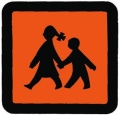 Schulbus-Schild Folie