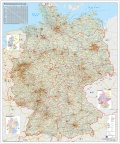 Straßen- u. Verkehrswegekarte Deutschland