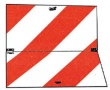 Nachtwarntafel, klappbar