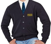 Taxi-Strickjacke mit V-Ausschnitt